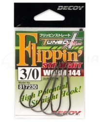 Одинарные крючки Decoy Worm 144 Flippin Straight