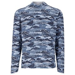 Simms Термофутболка Simms Bugstopper Solarflex Hoody Shroud Selvedge XXL