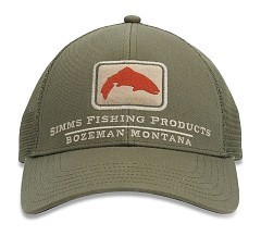 Simms Бейсболка Simms Trout Icon Trucker Riffle Green