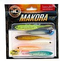 Lucky John 3D Series Makora Split Tail 4.0" MIX1