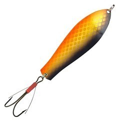 Kuusamo Колеблющаяся блесна Kuusamo Professor 2 90/18 незацеп. BL/G/O-B UV