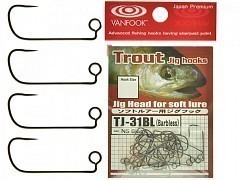 Vanfook Одинарный безбородый Vanfook TJ-31BL Trout Jig Hook #4