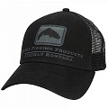 Simms Trout Icon Trucker Cap (Black