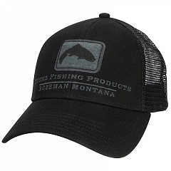 Simms Бейсболка Simms Trout Icon Trucker Cap Black
