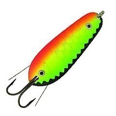 Kuusamo Колеблющаяся блесна Kuusamo Rasanen Helmi 70/10 незацеп. BL/GR/FYe/FR-S