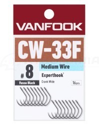Одинарные крючки Vanfook CW-33F Experthook Crank Wide