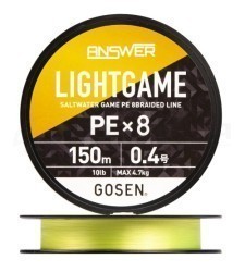 Шнур плетеный Gosen Answer Lightgame PEx8