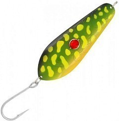 Kuusamo Колеблющаяся блесна Kuusamo Rasanen Helmi 120/50 бусинка YE/GR-C UV