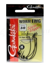 Офсетные крючки Gamakatsu Worm Offset EWG Silicon Stopper Офсетные крючки Gamakatsu Worm Offset EWG Silicon Stopper