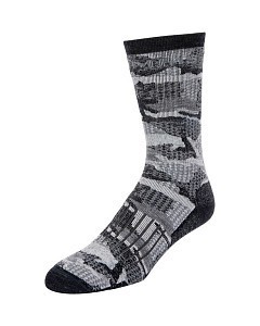 Simms Носки Simms Merino Midweight Hiker Sock Hex Flo Camo Carbon M
