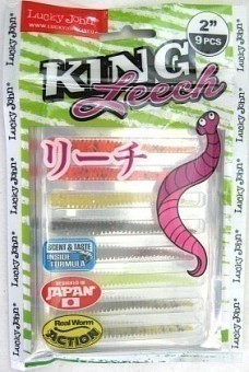 Lucky John Мягкие приманки Lucky John Pro Series King Leech 2.0" MIX1