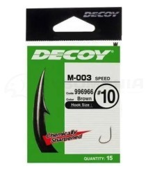 Одинарные крючки Decoy M-003 Speed