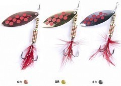 Lucky John Вращающаяся блесна Lucky John Spin-X Long 04 9.0g CR/GR/SR