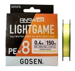 Шнур плетеный Gosen Answer Lightgame PEx8