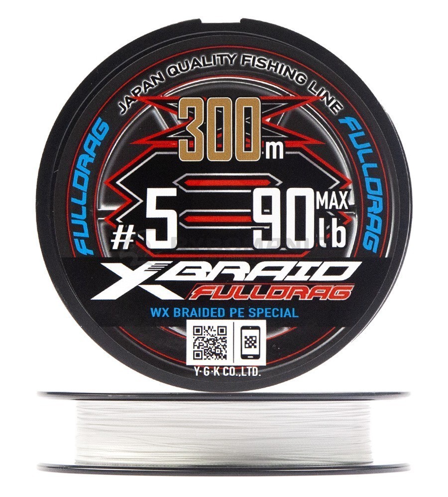 YGK X-Braid Шнур плетеный YGK X-Braid Fulldrag X8