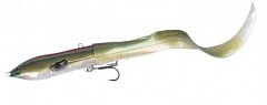 Savage Gear Воблер Savage Gear 3D Hard Eel Tail Bait 17cm 40g SS #10-Green Silver