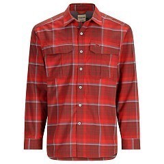 Simms Рубашка Simms Coldweather LS Shirt Cutty Red Asym Ombre Plaid XL