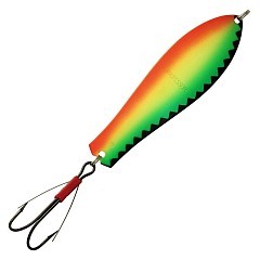 Kuusamo Колеблющаяся блесна Kuusamo Professor 2 90/18 незацеп. BL/GR/FYe/FR-S