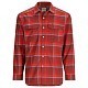 Simms Рубашка Simms Coldweather LS Shirt Cutty Red Asym Ombre Plaid XL