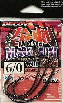 Decoy Офсетный крючок Decoy Worm 30M Makisasu Hook Magnum #6/0