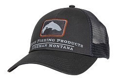 Simms Бейсболка Simms Trout Icon Trucker Carbon