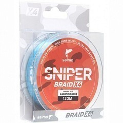 Salmo Шнур плетеный Salmo Sniper Braid Blue 120/020