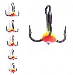 Lucky John Тройной крючок Lucky John С каплей 03SET