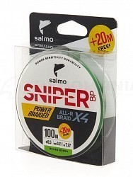 Шнуры плетеные Salmo Sniper BP ALL R Braid x4 Шнуры плетеные Salmo Sniper BP ALL R Braid x4