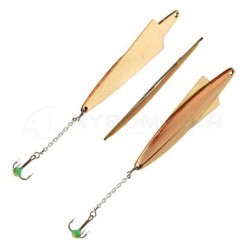 Зимние блесны Lucky John Wing с цепью и тройником