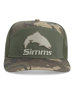 Simms Бейсболка Simms Brown Trout 7-Panel Olive