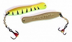 Lucky John Зимняя блесна Lucky John Walle с цепочкой и тройником 50mm Tiger