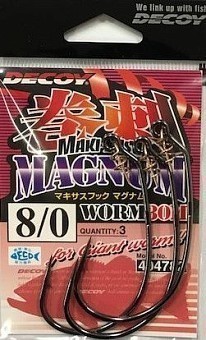 Decoy Офсетный крючок Decoy Worm 30M Makisasu Hook Magnum #8/0