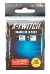 Титановый поводок Lucky John Pro Series X-Twitch Titanium Leader