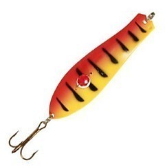 Kuusamo Колеблющаяся блесна Kuusamo Professor 2 90/26 бусинка BL/R/Ye-C