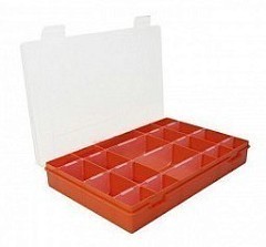 Следопыт Коробка под приманки Следопыт LUNO-28 бело-оранж. PF-FB-28O