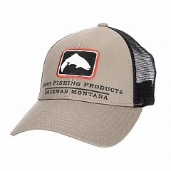 Simms Бейсболка Simms Trout Icon Trucker Tan