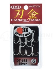 Тройники Vanfook DT-68S Predator Treble 3X Strong
