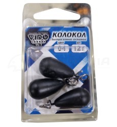 Грузы для оснасток Vido Craft Груз крашеный "колокол" с застежкой Грузы для оснасток Vido Craft Груз крашеный "колокол" с застежкой