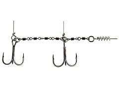 Lucky John Стингер Lucky John Stinger Power Chain 3.5+5.5cm, оснащ. тройниками №02/0+№1/0