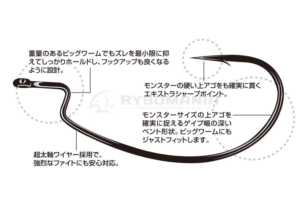  Worm 18 Go-maru,Roku-maru,Nana-maru Hook