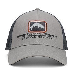 Simms Бейсболка Simms Trout Icon Trucker Cinder