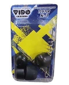 Vido Craft Груз пуля Vido Craft Груз крашеный "пуля" Jig Spring набор №3 #04