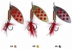 Lucky John Вращающаяся блесна Lucky John Spin-X Long 05 12.0g CR/GR/SR