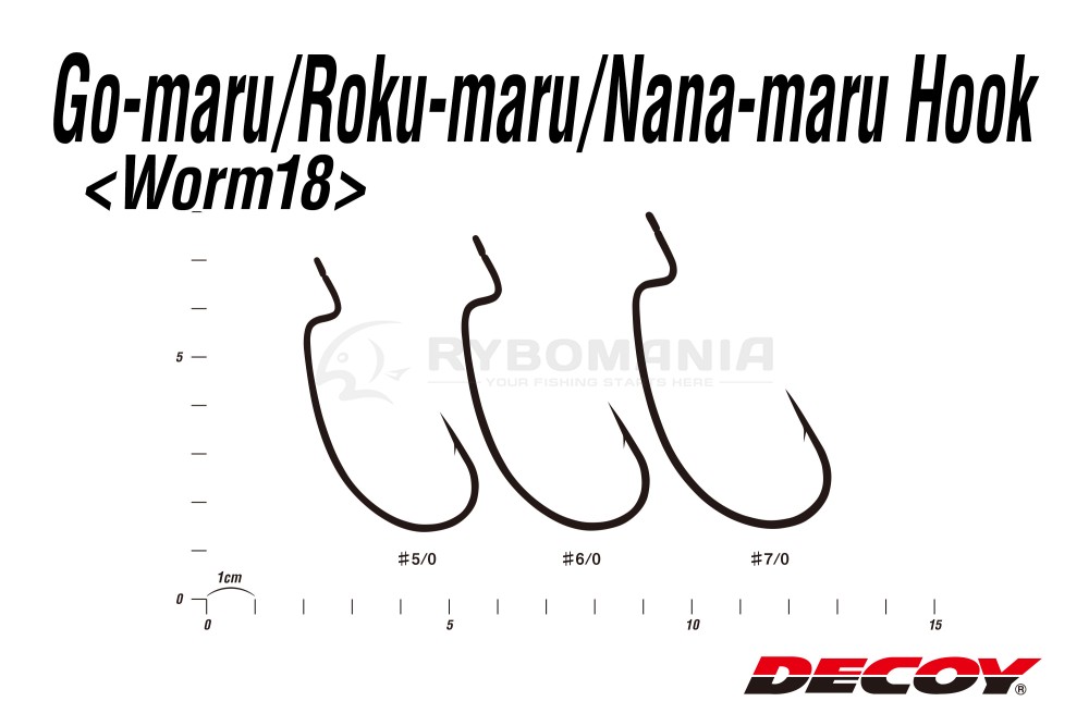  Worm 18 Go-maru,Roku-maru,Nana-maru Hook