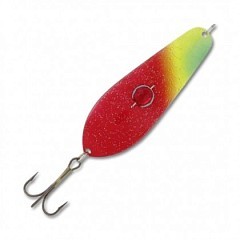 Kuusamo Колеблющаяся блесна Kuusamo Rasanen Helmi 90/28 бусинка GL/GR/FYe/R-C UV