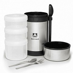 Россия Термос Россия Арктика 403 с контейнерами для еды 1.5l