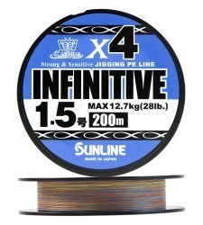 Шнуры плетеные Sunline Infinitive×4 Шнуры плетеные Sunline Infinitive×4